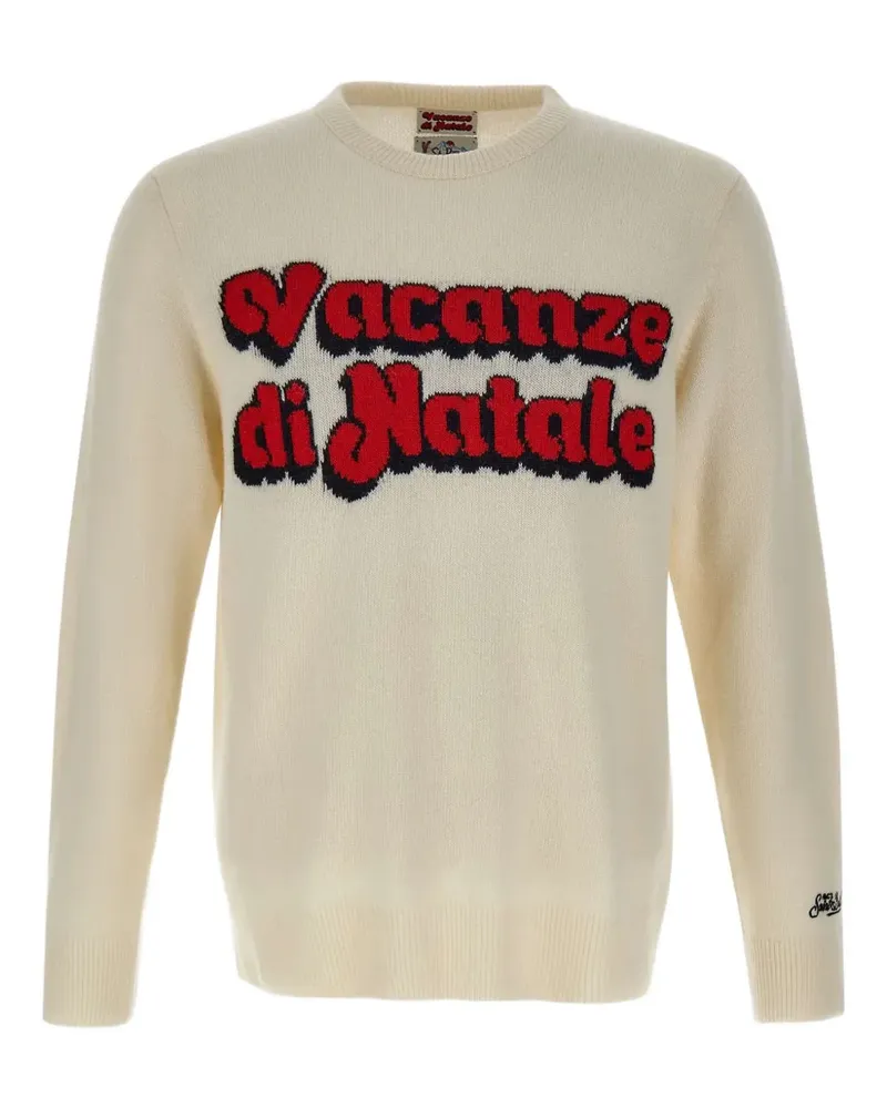 MC2 Saint Barth Heron Vacanze Logo crew-neck sweater - Nude Nude