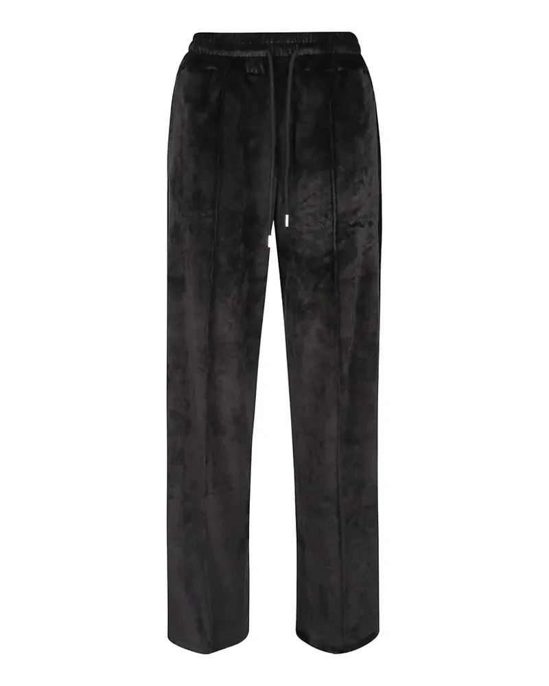 HINNOMINATE velvet-effect drawstring trousers - Schwarz Schwarz