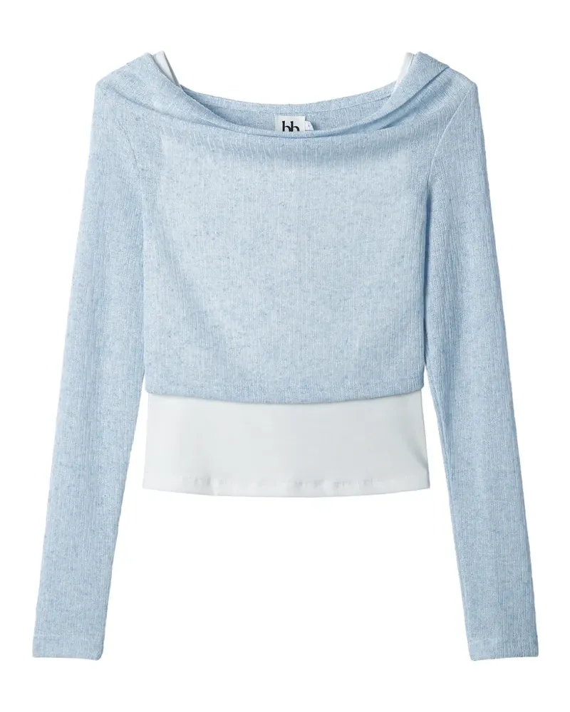 b+ab Oberteil mit Kapuze - Blau Blau