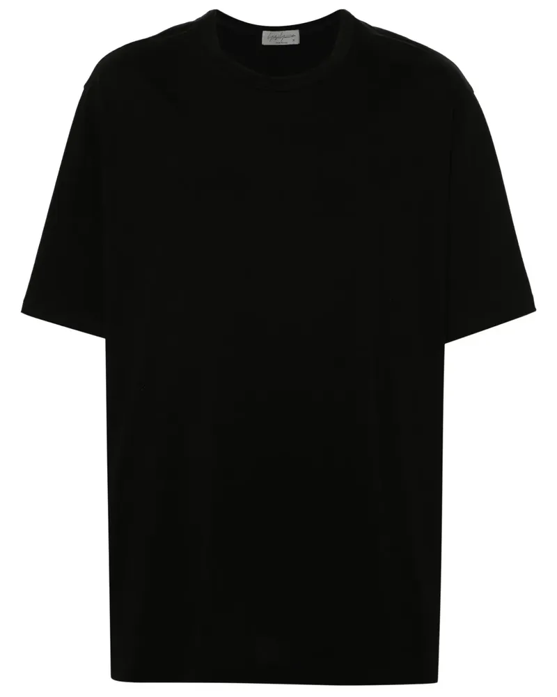 Yohji Yamamoto Klassisches T-Shirt - Schwarz Schwarz