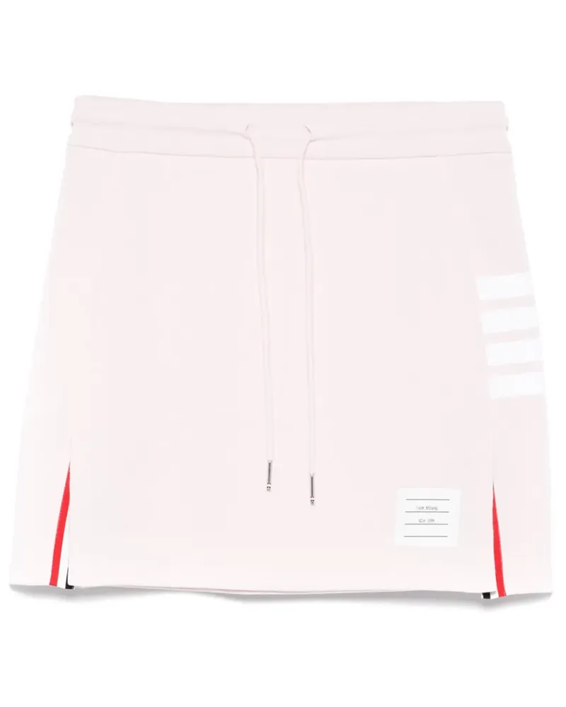 Thom Browne Jersey-Minirock mit Logo-Streifen - Rosa Rosa