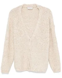 Ermanno Scervino Cardigan mit V-Ausschnitt Nude