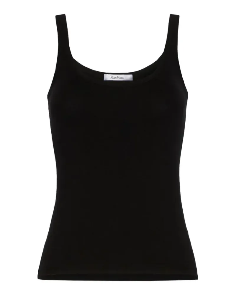 Max Mara Geripptes Oberteil - Schwarz Schwarz