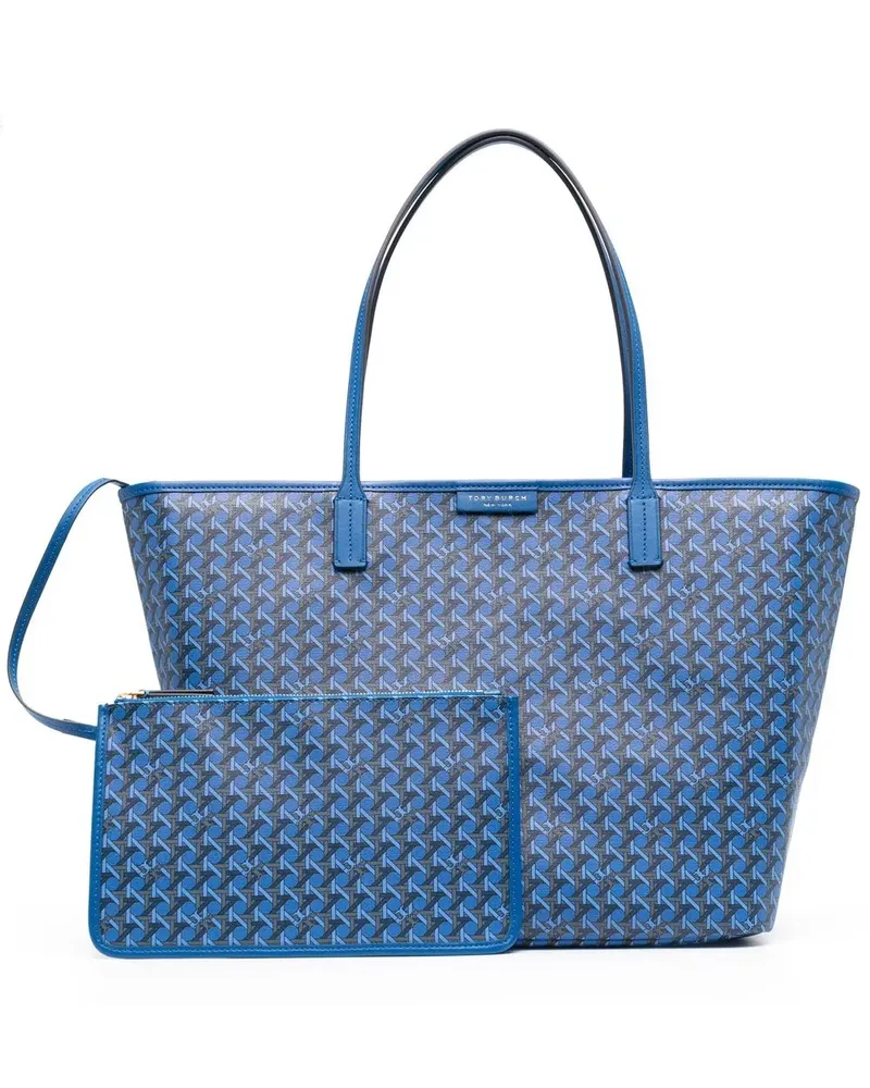 Tory Burch Handtasche mit Muster - Blau Blau
