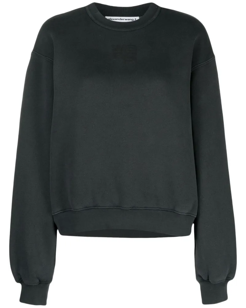 Alexander Wang Sweatshirt mit Logo-Prägung - Grau Grau