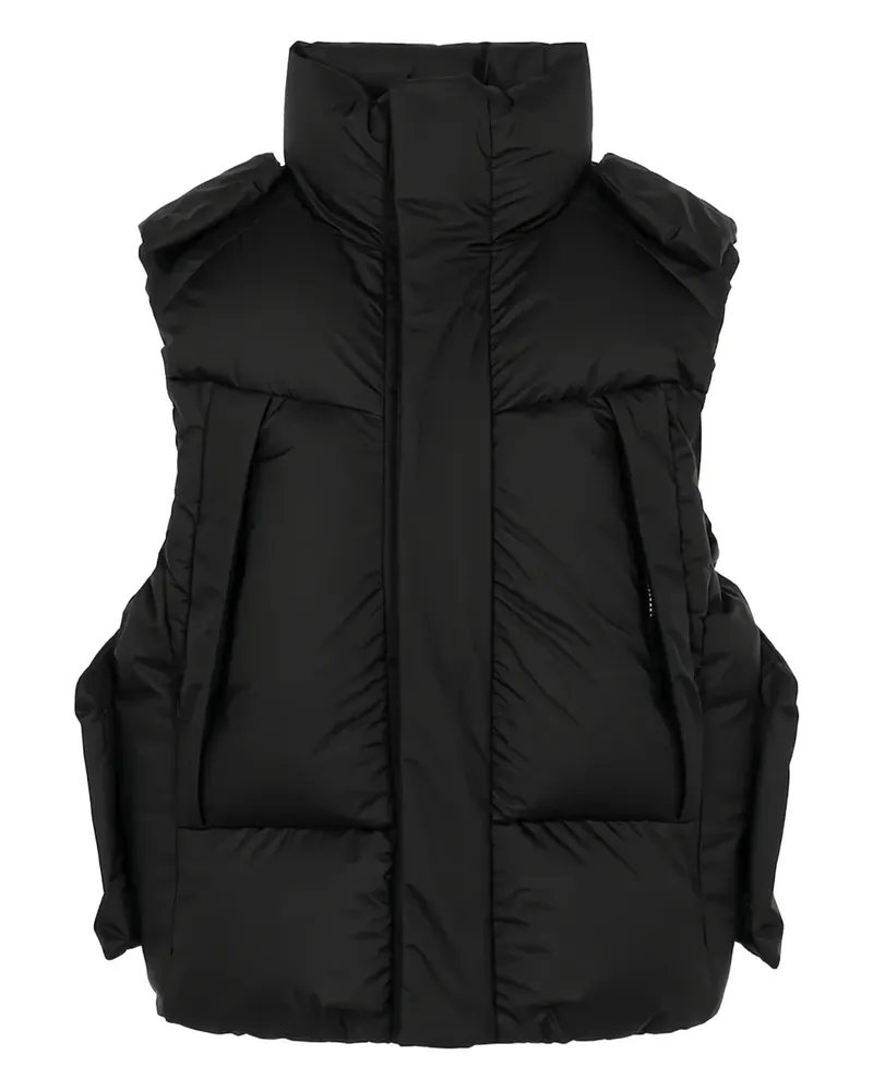 JUUN.J ripstop padded gilet - Schwarz Schwarz