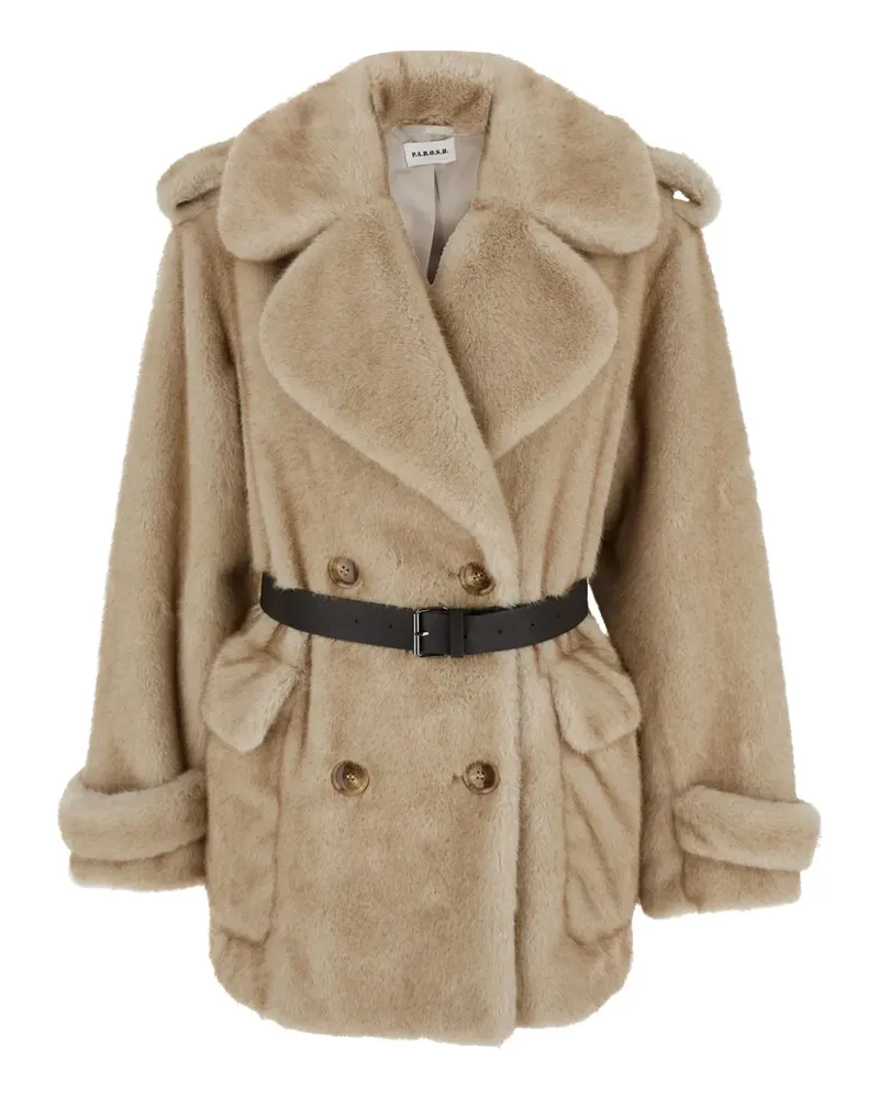 P.A.R.O.S.H. P.A.R.O H. Cabanjacke mit Gürtel - Nude Nude