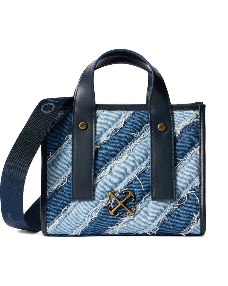 OFF-WHITE Gesteppte Tote Bag aus Denim - Blau Blau
