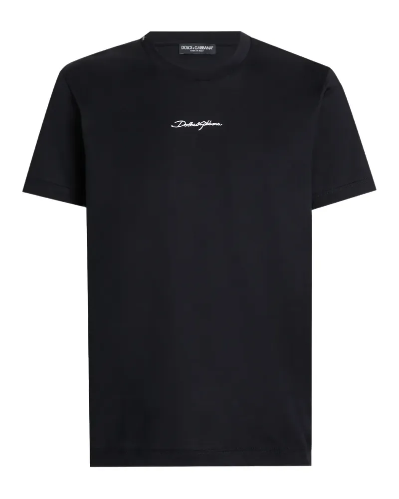 Dolce & Gabbana T-Shirt mit Logo-Print - Schwarz Schwarz