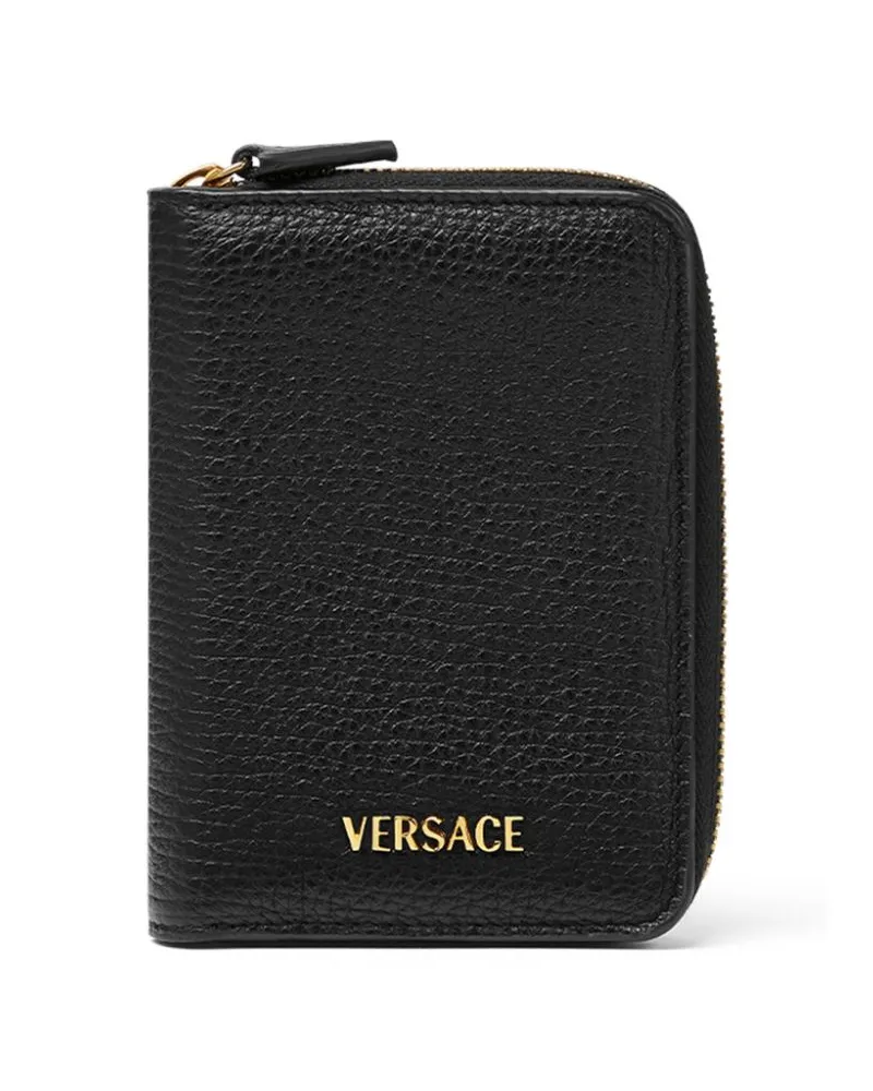 Versace Myth Portemonnaie mit Reißverschluss - Schwarz Schwarz