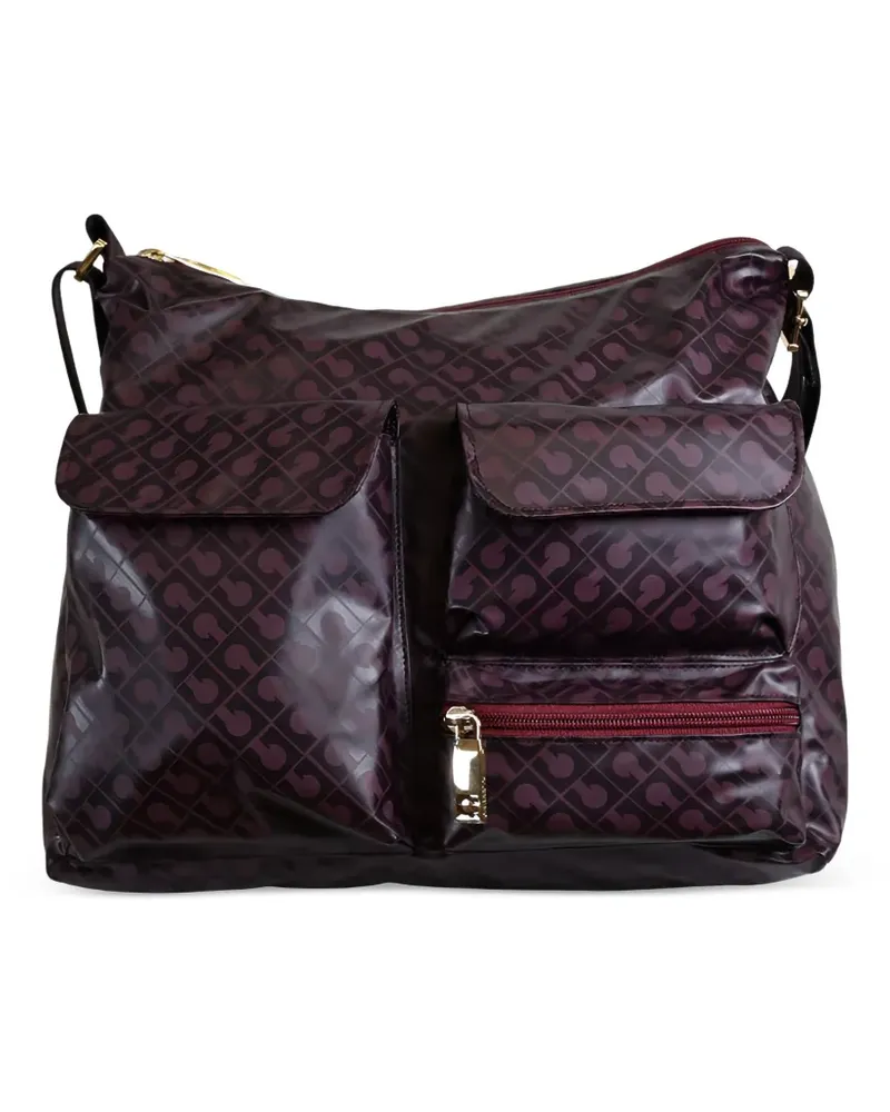 Gherardini Umhängetasche mit Monogramm-Print - Violett Violett