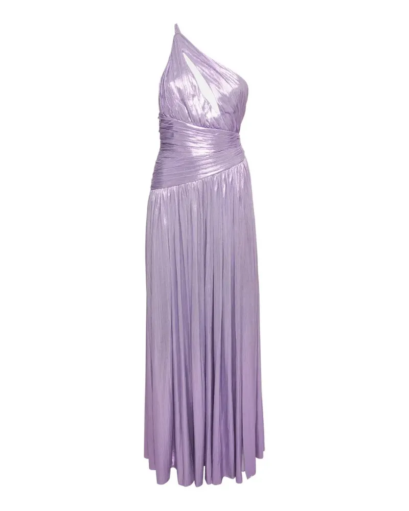 Retrofête Dara Maxikleid im Metallic-Look - Violett Violett
