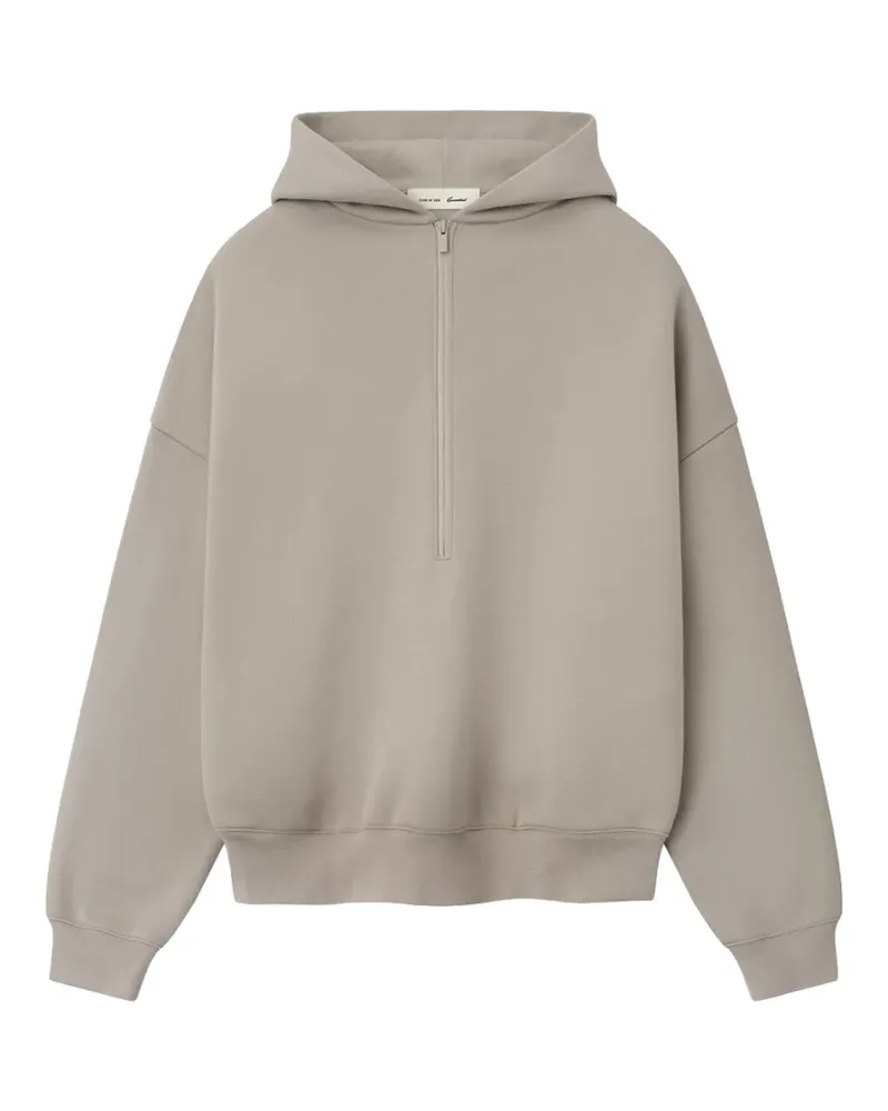 Fear of God Lounge-Hoodie mit kurzem Reißverschluss - Nude Nude