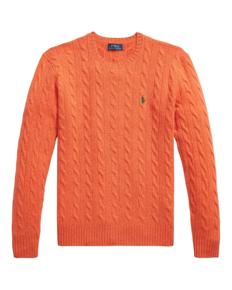 Ralph Lauren Pullover mit Zopfmuster - Orange Orange