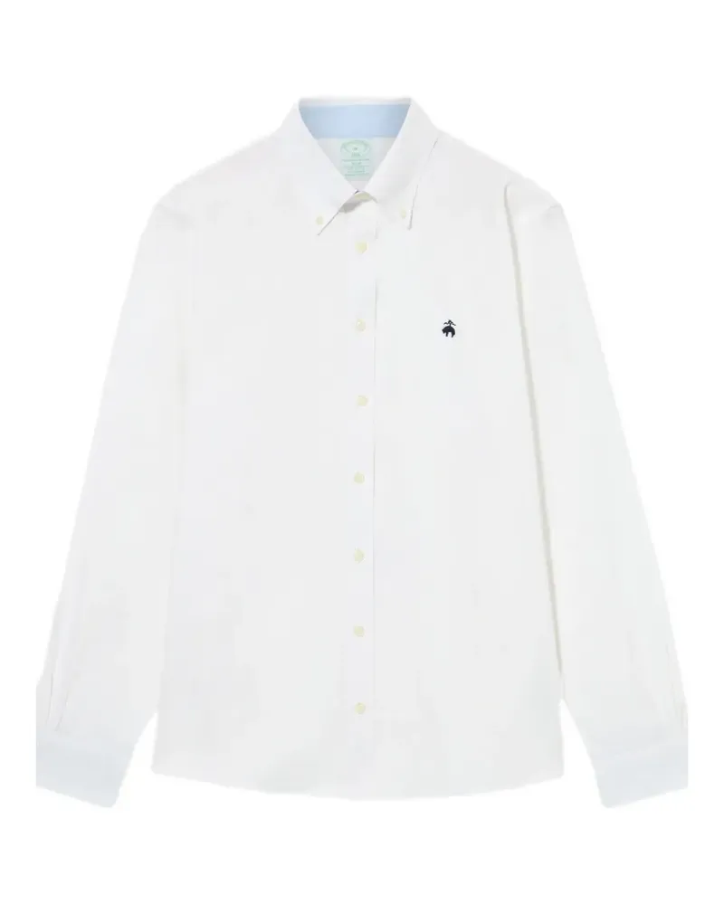 Brooks Brothers Hemd mit Button-down-Kragen - Weiß Weiß