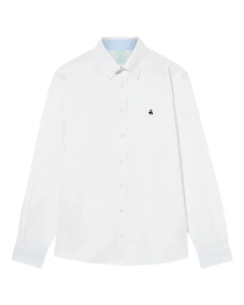 Brooks Brothers Hemd mit Button-down-Kragen - Weiß Weiß