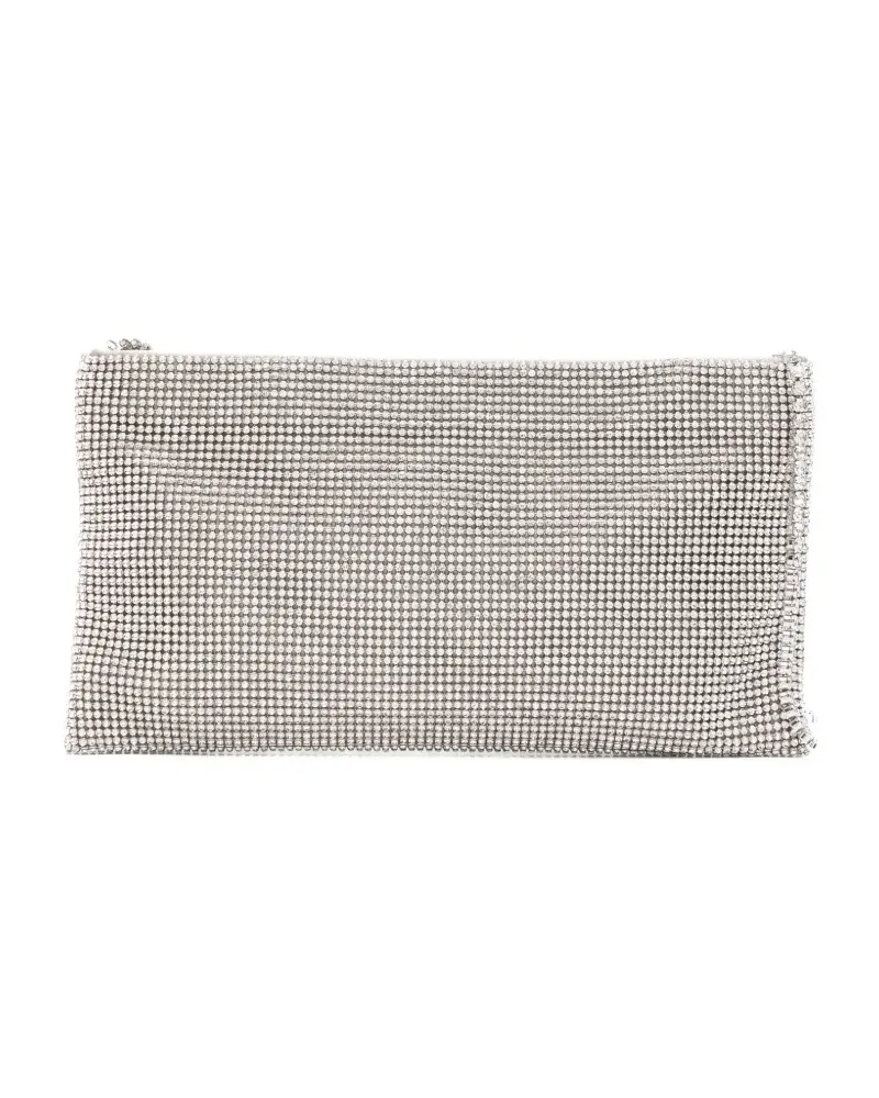 Benedetta Bruzziches la petite Your Best Friend rhinestone chain-strap clutch bag - Silber Silber