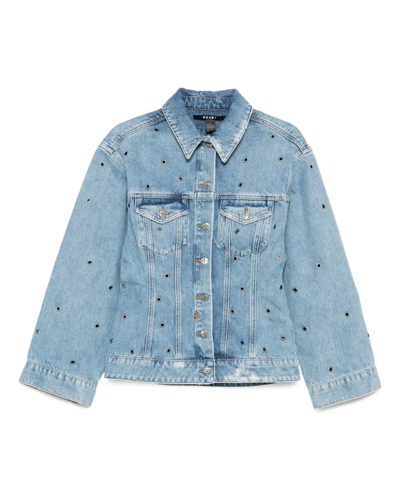 ksubi Chroma Jeansjacke mit Ösendetail - Blau Blau