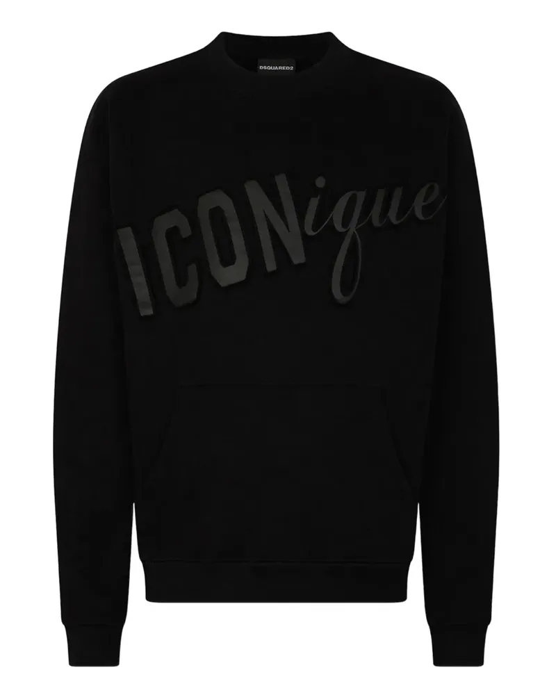 Dsquared2 ICONique Sweatshirt mit rundem Ausschnitt - Schwarz Schwarz