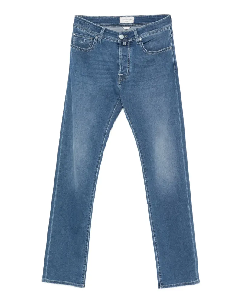 Jacob Cohën Jeans mit Tragefalten - Blau Blau