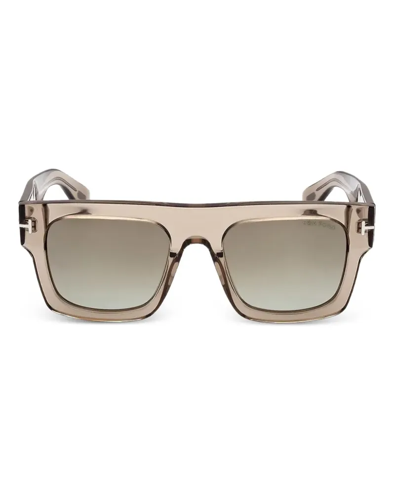 Tom Ford Eckige Fausto Sonnenbrille - Braun Braun