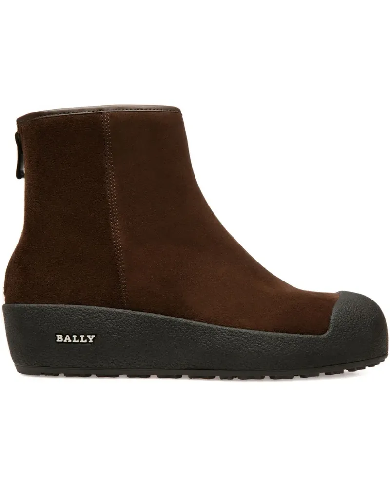Bally Guard Stiefel mit Reißverschluss hinten - Braun Braun