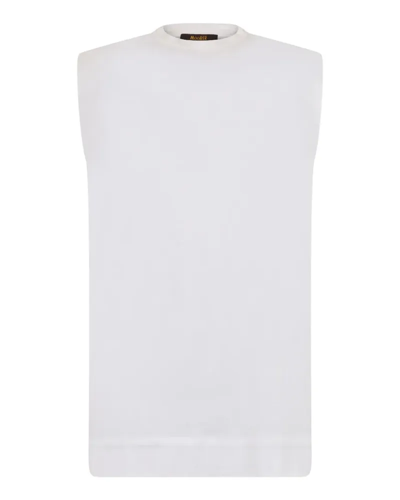 MOORER sleeveless tank top - Weiß Weiß