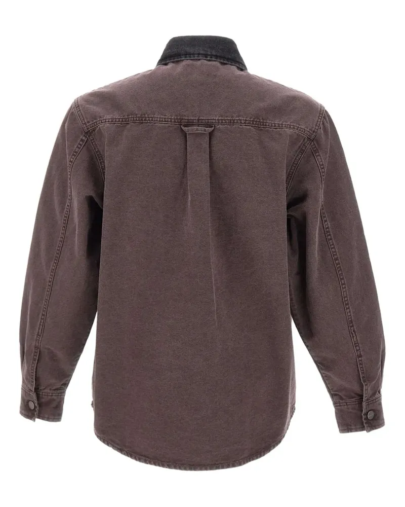 Carhartt WIP logo-patch shirt jacket - Violett Violett