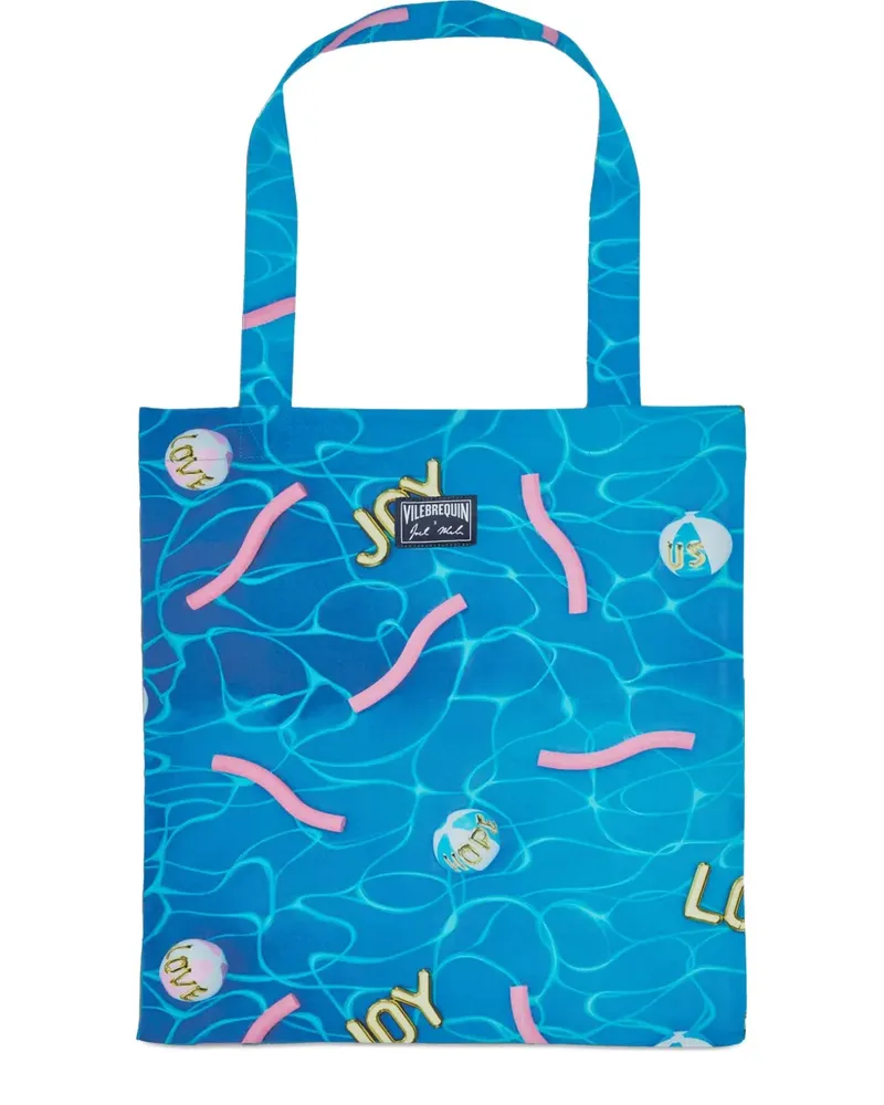 Vilebrequin Tote Bag mit Balade-Print - Blau Blau