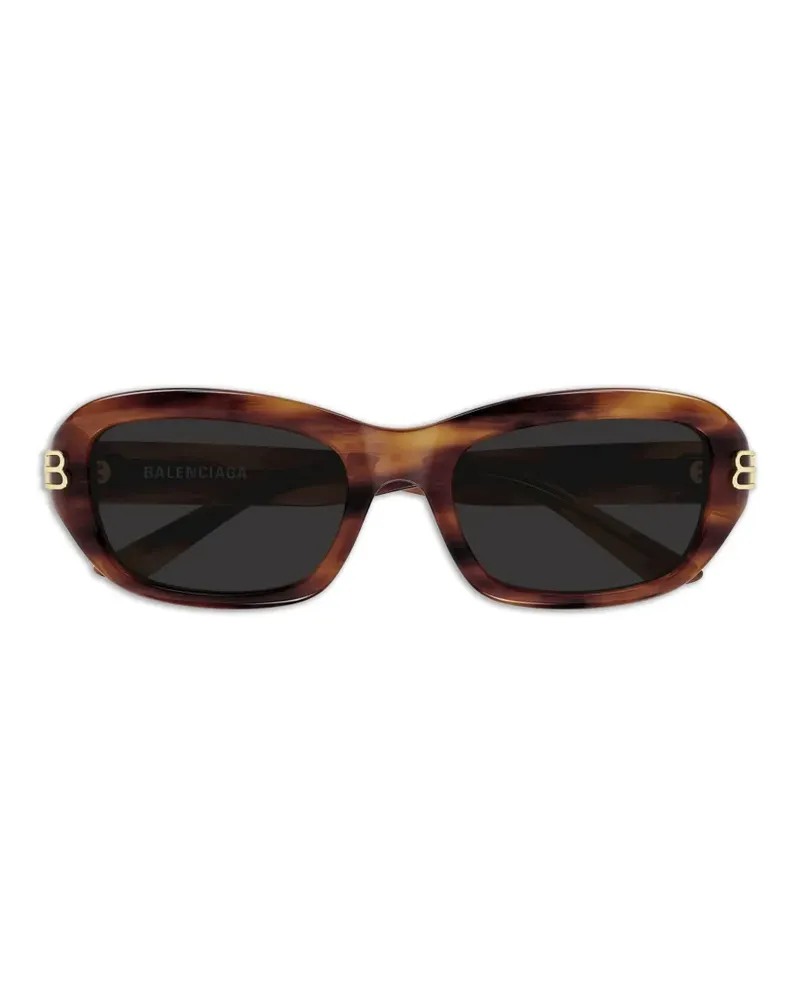 Balenciaga Sonnenbrille mit Brauensteg - Braun Braun