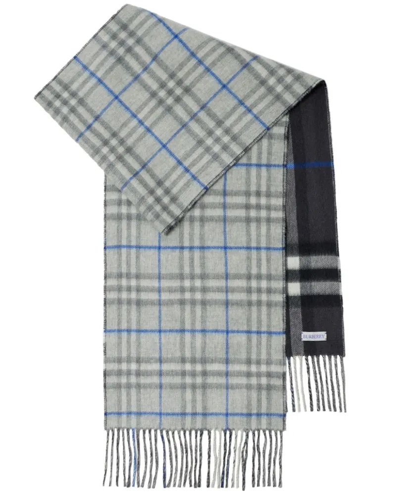 Burberry Kaschmirschal mit Vintage-Check - Grau Grau