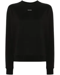 Calvin Klein Sweatshirt mit Logo-Print Schwarz