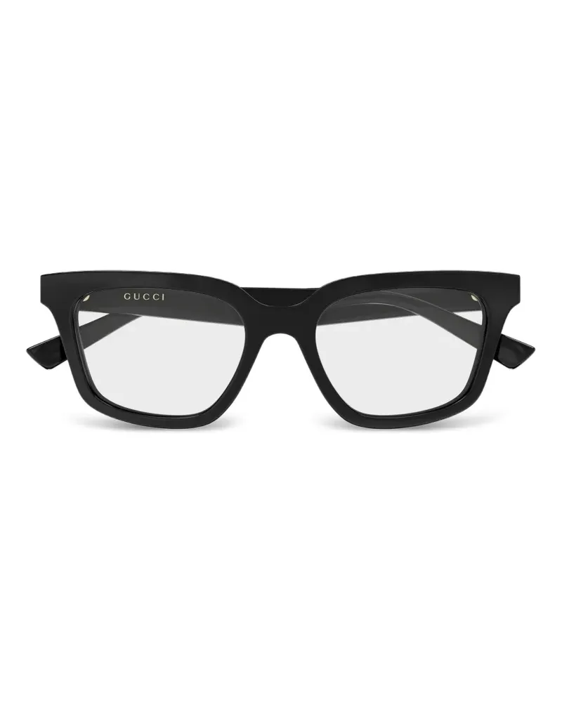 Gucci Double G square-frame glasses - Schwarz Schwarz