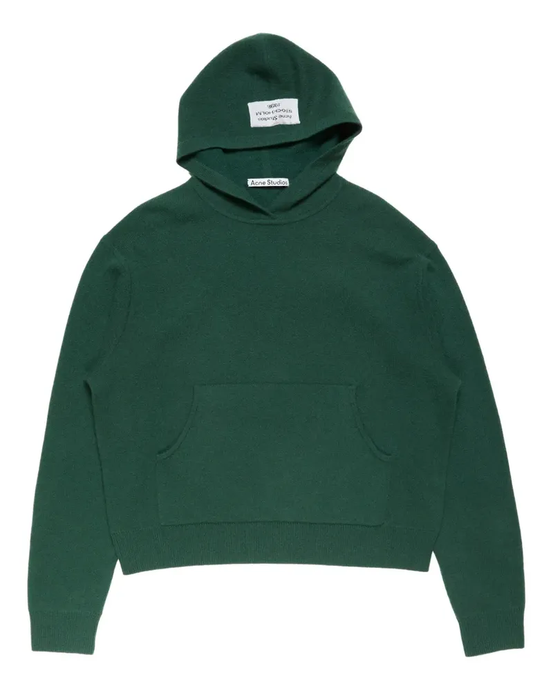 Acne Studios Gestrickter Hoodie - Grün Grün