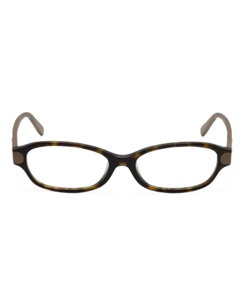 Ferragamo tortoiseshell-effect crystal-embellished glasses - Braun Braun