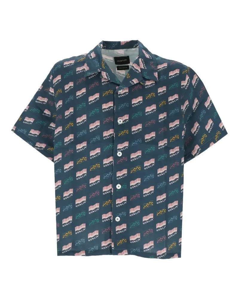 Howlin' Cocktail D'Amore Hemd - Blau Blau