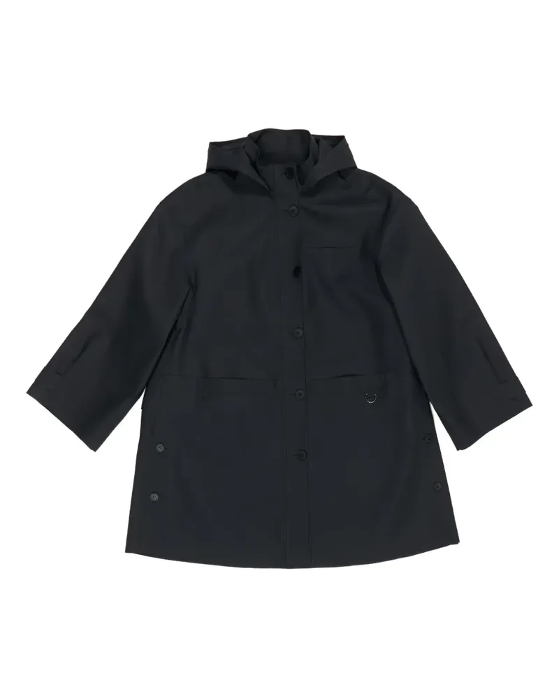 BIMBA Y LOLA hooded button-fastening raincoat - Blau Blau