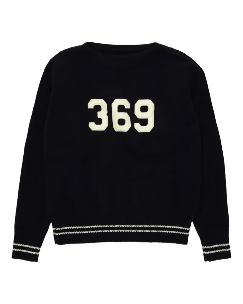 Fortela 369 logo-patch sweater - Blau Blau