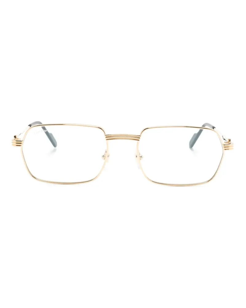 Cartier Brille mit eckigem Gestell - Gold Gold