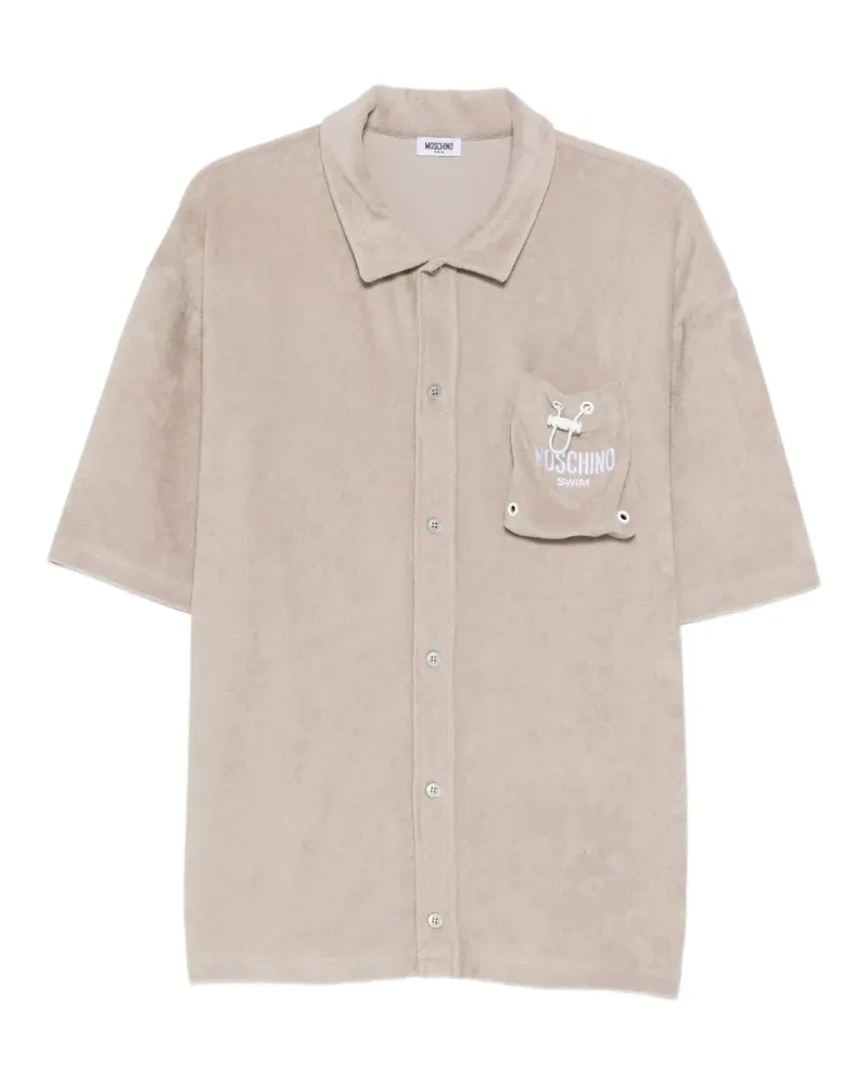 Moschino chest-pocket shirt - Nude Nude