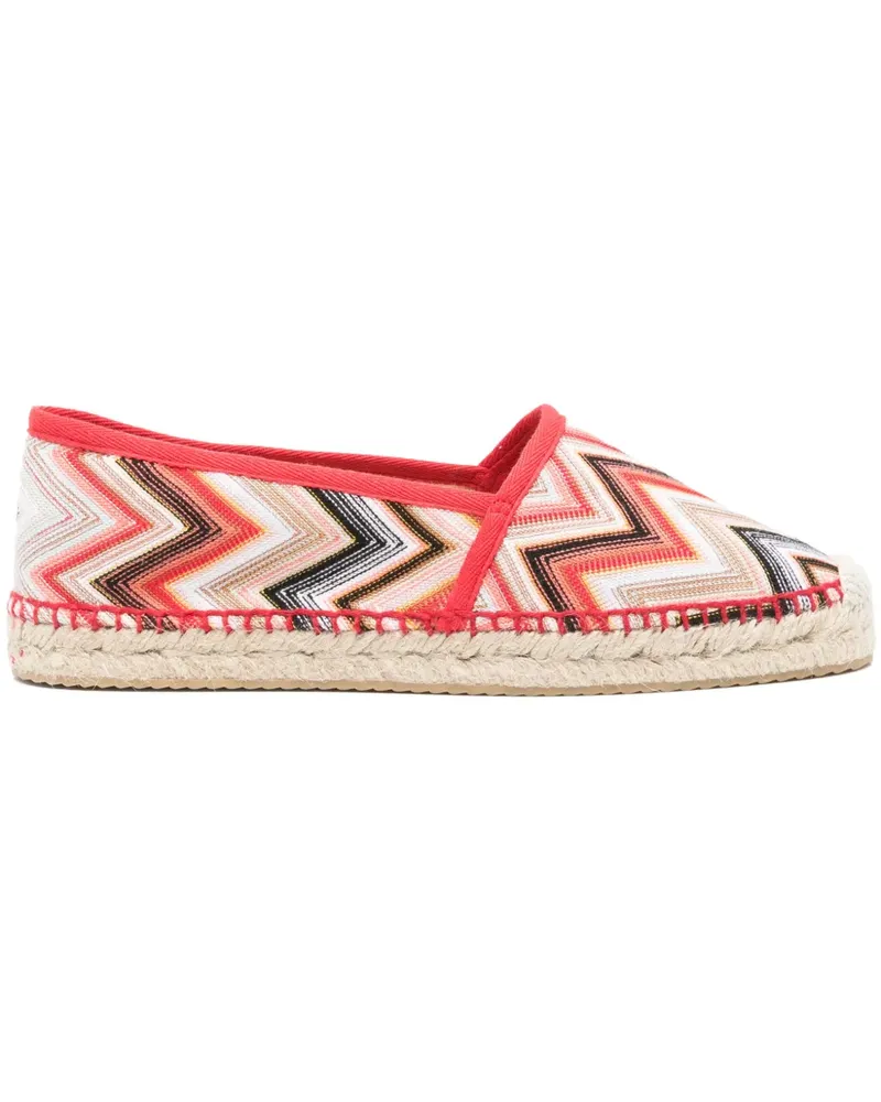 Missoni Espadrilles mit Zickzackmuster - Rot Rot