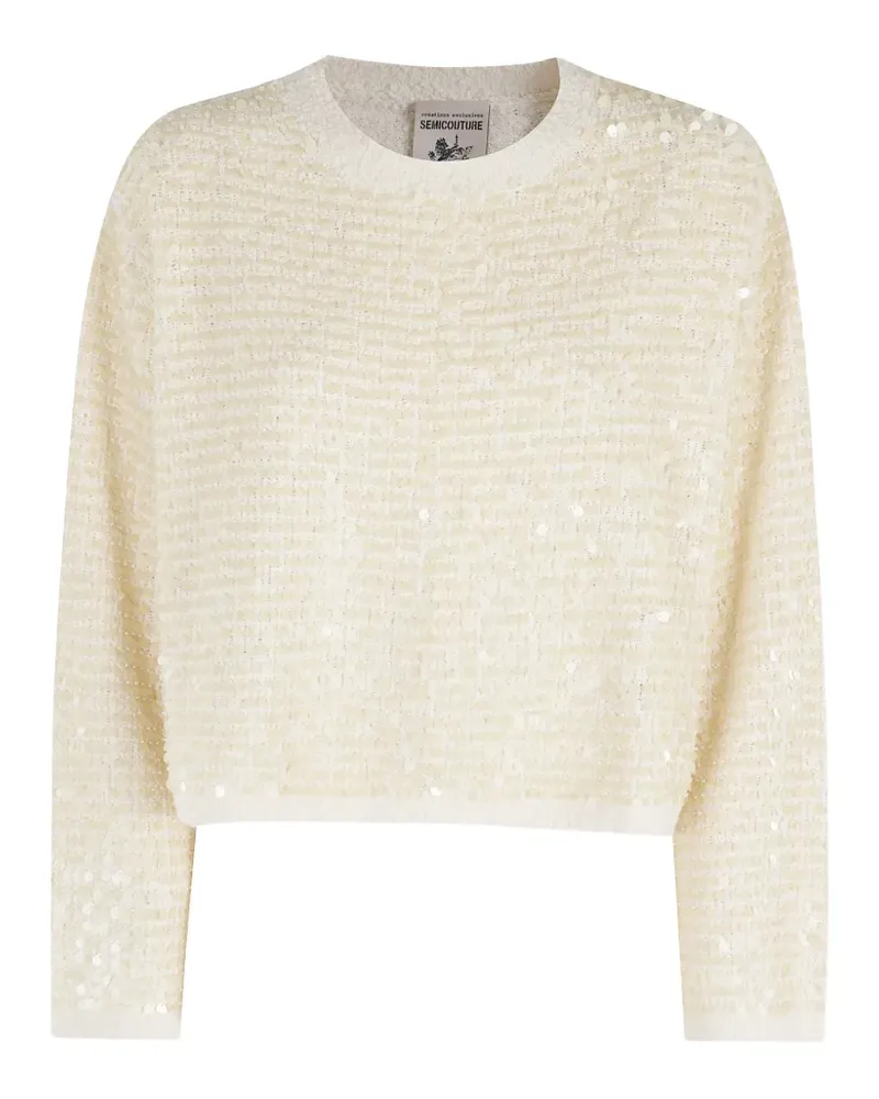 Semicouture Aroa sequinned sweater - Gelb Gelb