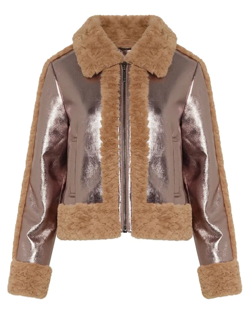 UNREAL FUR Pilote d'Avion Jacke - Braun Braun
