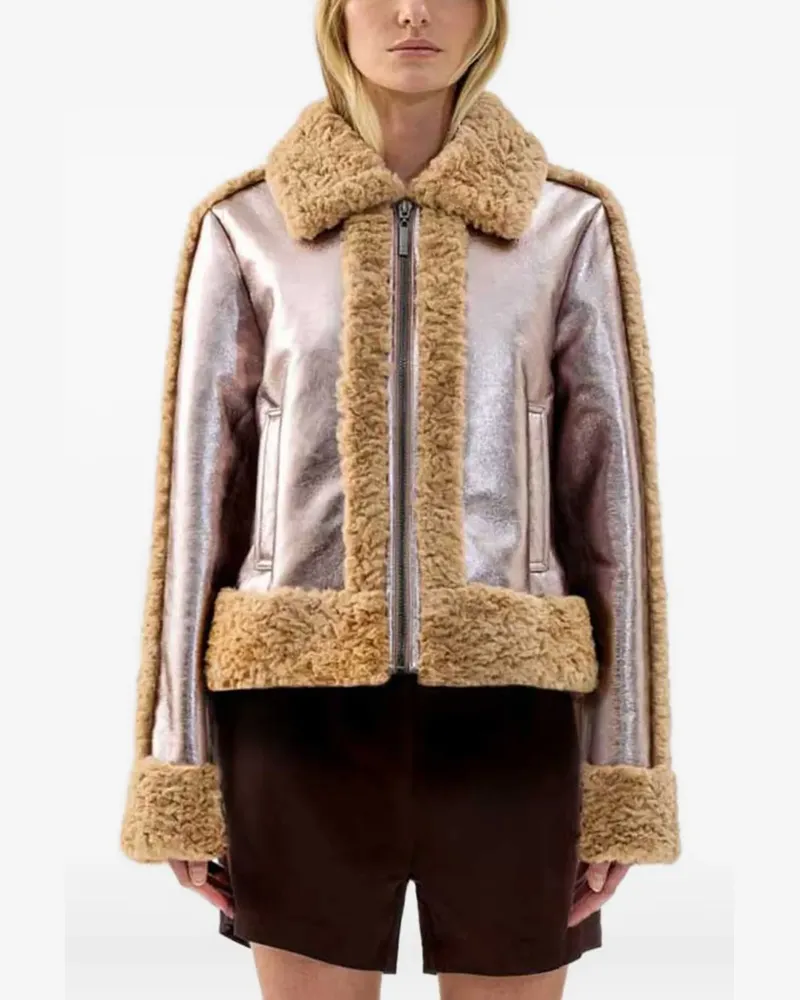 UNREAL FUR Pilote d'Avion Jacke - Braun Braun