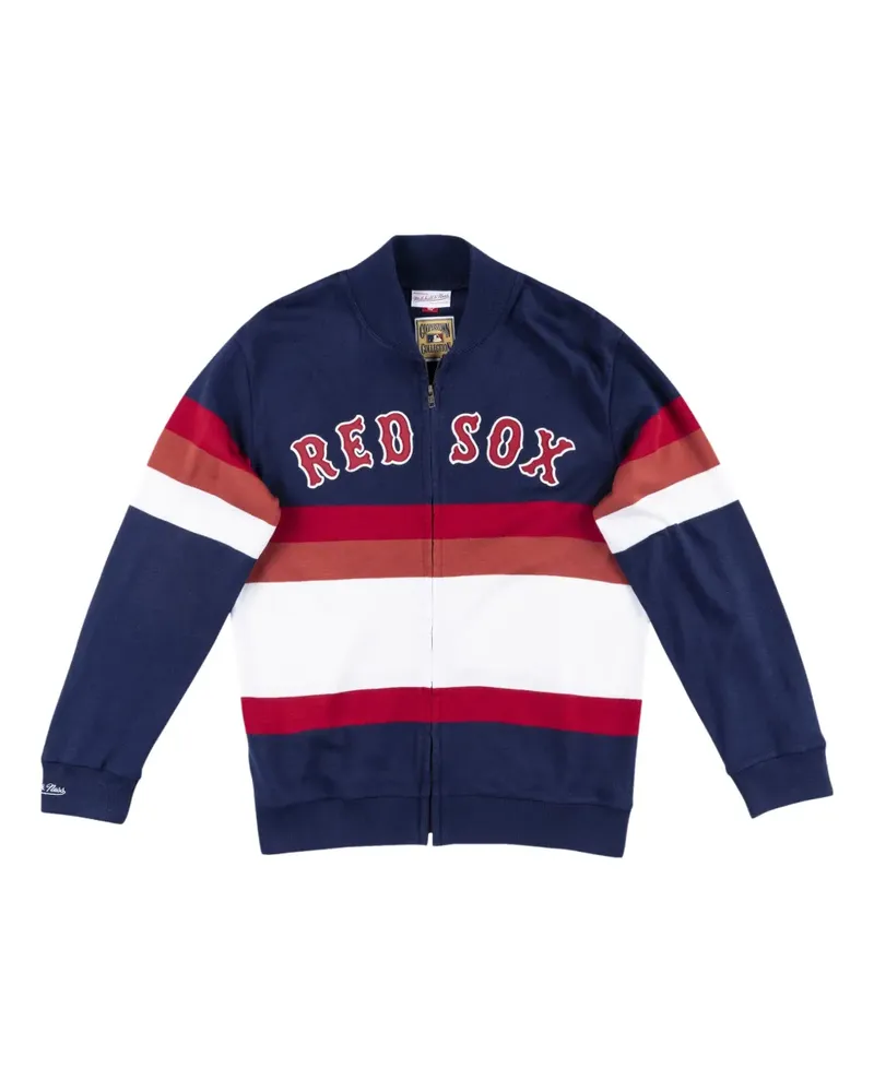 Mitchell & Ness x MLB Boston Red Sox Sweatshirt mit Streifen - Blau Blau