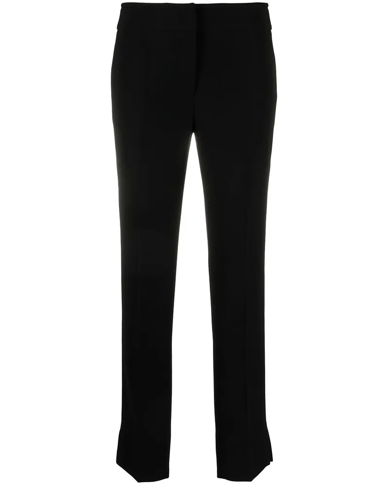 Emporio Armani Schmale Cropped-Hose - Schwarz Schwarz