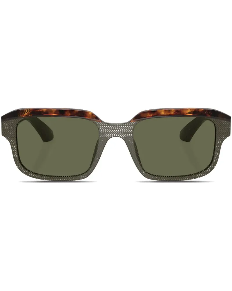 Alain Mikli Eckige Sonnenbrille mit grafischem Print - Grün Grün
