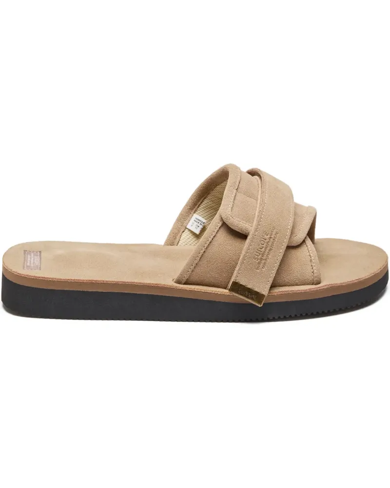 SUICOKE Riemensandalen aus Wildleder - Nude Nude