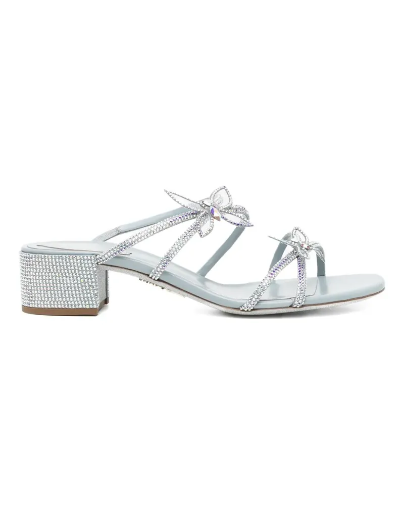 René Caovilla 40mm crystal-embellished sandals - Blau Blau