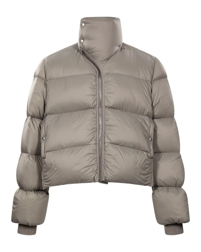 Rick Owens quilted funnel-neck jacket - Grau Grau